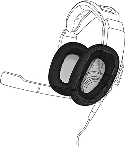 Dekoni Audio Replacement Earpadz by for The Sennheiser GSP 500, 550 & 600 Headphones - Jerzee