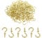 N\W Mini Ceiling Screw Hooks, 200 Pieces 1/2 Inch Cup Hooks Screw-in Hooks for Hanging Plants Mug Arts Decorations, Gold