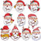 SEPGLITTER 60 Stück Weihnachtsaufkleber, Selbstklebende Weihnachten Aufkleber Weihnachtsmann Sticker Weihnachten Geschenk Dekorative Weihnachtssticker für Verpackung, Partygeschenke