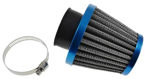 Luftfilter POWERfilter 38mm blau Roller Mofa Moped Quad Tuning Sportluftfilter
