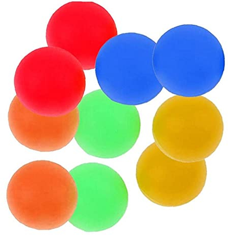 TOSSPER 10 Stücke Beach Bälle Leichte PVC Strand Paddelkugeln Ersatzzubehör Für Outdoor-aktivitäten Rasenbeschwörung