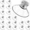 WSNDM Ventosa 32 Mm, 20pcs Ventosa Roscas Acero Inoxidable, Reutilizable, Con Tuerca Moleteada Transparente Para Baño, Cocina, Ventana De Automóvil, Portacepillos, Estante De Ducha, Jabonera, Campin