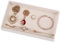 Valyria Velvet Empty Ring Earrings Tray Box Showcase Display Jewelry Organizer Beige