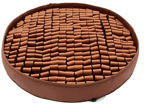 KAISUN Dog Snuffle Mat con Ventose, Lavabile Antiscivolo Tappeto Olfattivo Cane, Dog Feeding Mat, Giochi Interattivi per Cani Gatti (Color : Brown)