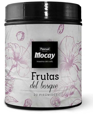 Caffé Mocay – Infusión de Frutas del Bosque – Pack 2 Latas de 20 Pirámides – 40 Pirámides Compostables