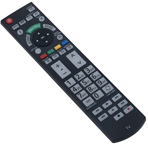 ALLIMITY N2QAYB000715 Fernbedienung Ersetzen für Panasonic TV TX-P42ST50Y TX-P50ST50Y TX-P55ST50Y TX-P65VT50Y TX-L42ET50B TX-L47ET50E TX-L55DT50Y TX-P55ST50E TX-P65ST50E TX-PR55VT50 TX-L55WT50T