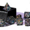Premium Würfelset (W20 bis W4) - handgefertigte DND-Würfel, polyedrische RPG-Würfel für Dungeons and Dragons (D&D), Pathfinder, Cthulhu, DSA - 7-teiliges Set mit scharfen Kanten & Glitzer-Effekt