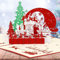 yumcute Pop Up Weihnachtskarte, 3D Weihnachtskarten, bestes Geschenk für Weihnachten, Umschlag enthalten, Chrismas Geschenkkarte, Heiligabend