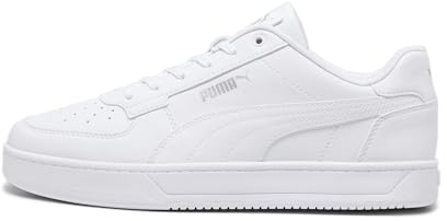 PUMA Unisex Caven 2.0 Sneaker, White Silver, 45 EU