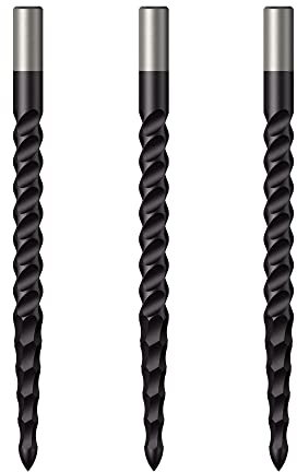 Mission Darts Replacementss Lunar C/S | Steel Tip Dart Replacements Points | 36mm Black (X2675)