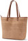 KALIDI Grand sac fourre-tout floral résistant à l'eau avec fermeture éclair et pochette pour accessoires pour femmes et filles pour voyage, école, travail, shopping, Paille kaki, Large