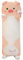 Yeqivo Peluche lungo Maiale Rosa cuscino carino animale cuscino bambino peluche giocattolo (Maiale Rosa, 50cm)