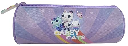 CYPBRANDS Unisex Kids Gabby Rundes Federmäppchen Mäppchen, dunkelviolett