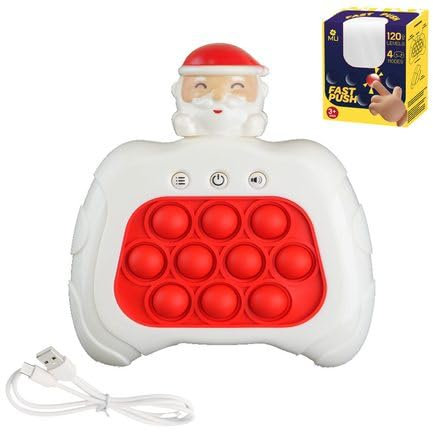 【Versione avanzata】 m MU ricaricabile elettronico Pop It Fidget Toys per bambini, 4 modalità, 120 livelli, in silicone, console di gioco pop it elettronica per bambini e adulti.