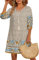 Zeagoo Women's Apricot Boho Summer Dress XL