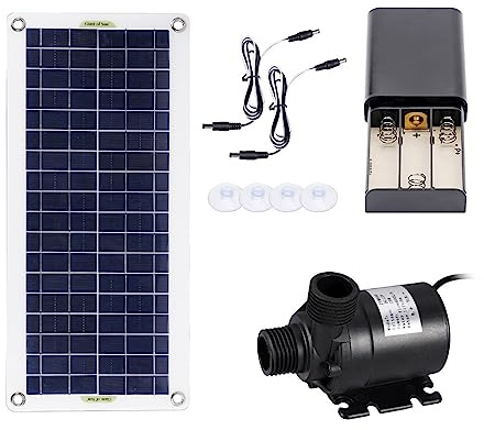 Pompe à eau solaire 50W 800L/H ensemble de pompe à eau à énergie solaire sans brosse pompe à eau Submersible Ultra-silencieuse moteur étang à poissons décoration de fontaine de jardin Décoration de fo
