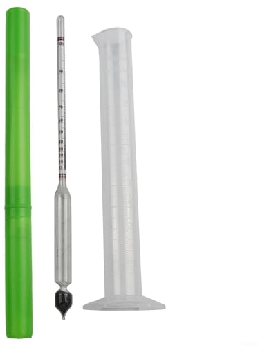 SPORTARC 1X Alcool metro affidabile Idrometro per distillazione 0 metri, 100ml misurino