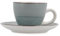 Quid Vita Morning Set De 6 Tazas con Platillo Cerámica 9cl Loza Apto Microondas Seque Los Platos por Las Dos Caras Después De Cada Lavado
