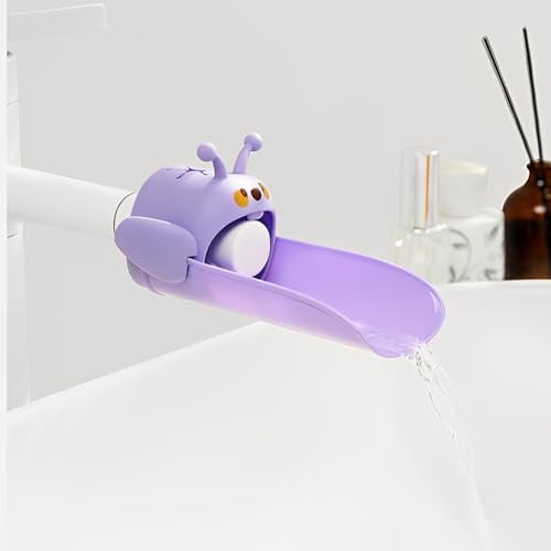 Kinder Wasserhahn Extender，Suuwwn Wasserhahn Erweiterung für Kinder Wasserhahn Verlängerung Der Wasserhahnaufsatz für dein Kind, für kinderleichtes Händewaschen am Waschbecken (Purple;)