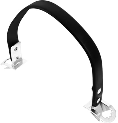 KOMBIUDA Portable Car Battery Carrier Handle Strap for Automotive and Campsite Use, Heavy Duty Black Pvc and Steel Material with Convenient Handle, Energy-efficient Battery Holding Strap