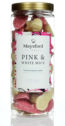 Maysford Pink And White Mice Gift Jar