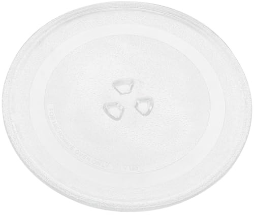 Toyvian Mikrowellenteller Glas Robuste Ersatz glasplatte für Mikrowellen Installieren Spülmaschinenfest Kompatibel mit Standard mikrowellen Runder Drehteller