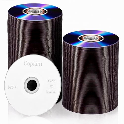 Copkim Lot de 100 mini DVD-R vierges 7,6 cm 1,4 Go 1-4X pour caméra vidéo