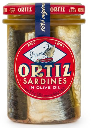 Sardinas a la antigua 190g tarro cristal Ortiz