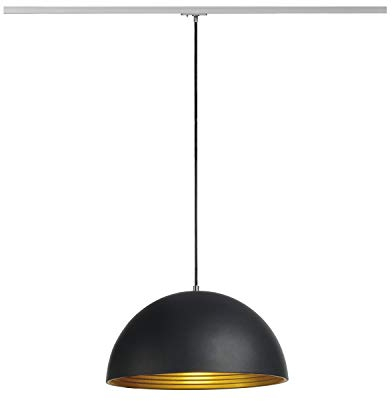 Pendelleuchte FORCHINI M E27 40W für 1-Phasen-Stromschiene, schwarz / gold - E