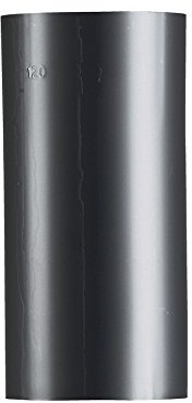FIREFIX O120/2 Blauglanzblech Ofenrohr, Länge 250 mm, ø 120 mm - Ofenrohre aus Stahlblech, 0,6 mm stark, gebläut, innenliegend gemufft, Längen lasergeschweißt
