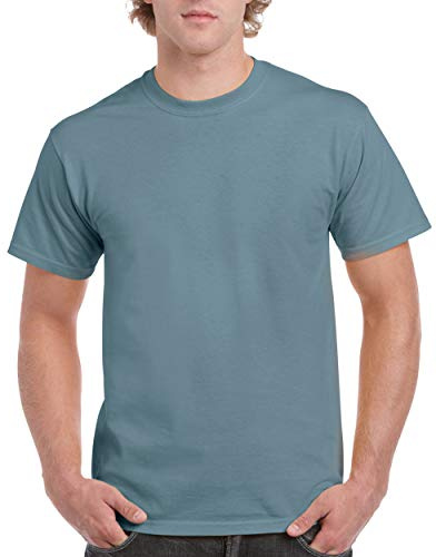 Gildan Mens Ultra Cotton Short Sleeve T-Shirt (M) (Stone Blue)
