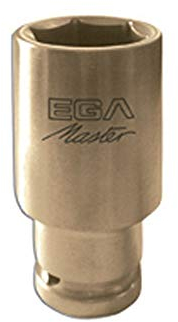 Ega-Master - Egamaster - Llave vaso impacto larga 6 canto 1 27mm cobre
