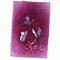Handtuch, 3D-Rosenmotiv mit Schmetterling und rosa Hintergrund, 38,1 x 55,9 cm, Mehrfarbig