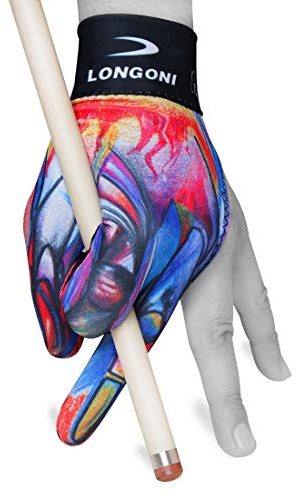 LONGONI Billard-Queue-Handschuh Fancy Leonardo 3 für linke Hand