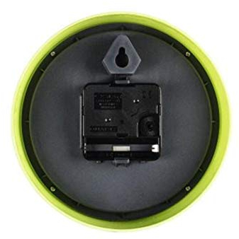 Hama 00176928 Mechanical Wall Clock Kreis grün (AA, grün, Glas, 36 mm, 199 g, 15 cm)
