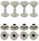 GETMORE Parts Hohlnieten, Einzelkopf, Einzelkopfniete, einseitig verschlossen, zweiteilig, Stahl - ab 100 Stück, Silber vernickelt, 12 mm