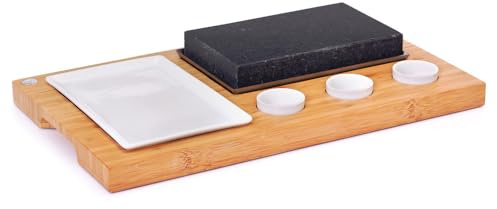 Chicago Lava Stone 36X20 Cm/Basis 42X25 Cm/Teller 22X14 Cm - 3 Un.