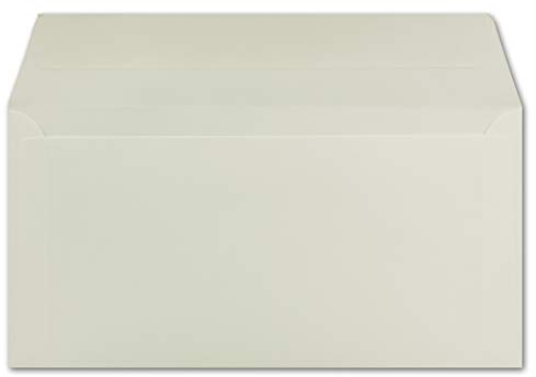 25 DIN Lang Briefumschläge Creme 22,0 x 11,0 cm 90 g/m² Haftklebung Post-Umschläge ohne Fenster ideal für Weihnachten Grußkarten Einladungen von Ihrem Glüxx-Agent
