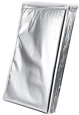 VGEBY Insulated Food Bag, 25 * 30cm, Aluminum Foil, Zipper, Silver