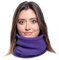 Karl Loven Tour de Cou Homme Femme Unisex Polaire Cache-Cou col Nez Hiver masque écharpe Tube Chaud épais ski cyclisme vélo moto Sport Bonnet Snow Bandeau Coupe-Vent élastique (Violet)