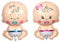 Huture 2 Stück 30x20 Willkommens Baby Form Folienballon Junge Mädchen Aluminiumballon Party Deko für Hochzeit Ankündigung Einer Schwangerschaft Gender Reveal Babydusche Partyangebot