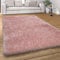 Paco Home Hochflor Teppich Wohnzimmer Schlafzimmer Shaggy Weich Modern Pastell Einfarbiges Design, Grösse:200x290 cm, Farbe:Rosa