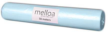 MELLOA poubelle à couches chargeur cartouche compatible avec les d'élimination des couches Tommee Tippee Sangenic Tec Twist and Click Semplee Ubbe et d'autres (Bleu, 50m)