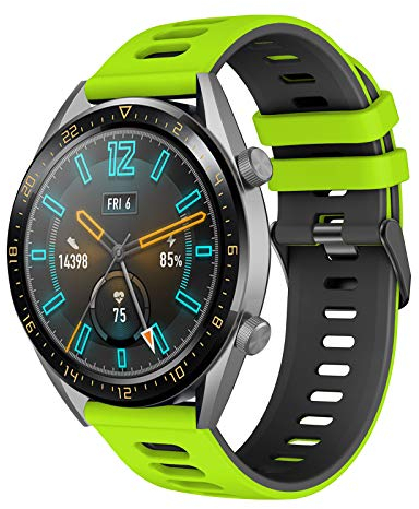 Huawei Watch GT 46mm Silicone Replacement Strap, 22mm - Compatible with GT2, GT2 Pro, Honor Watch Magic & More