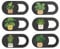 MESMOS 6pk Laptop Camera Cover Slide Cute, Laptop Accessories, Phone & Computer Camera Webcam Cover Slide, Web Cam Privacy Blocker (Plants (Small Size))