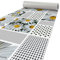 ANRO Alfombra de cocina, pasillo, alfombra de cocina, alfombra de suelo, manzanilla, lavable, 1000 x 50 cm (10 m)