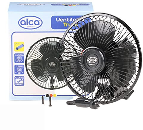 alca 24V Interior Car Cooling Fan Oscilating Ventilator Truck Campervan Motorhome A527000