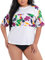 Halcurt Damen UV Shirt UPF 50+ Kurzarm Badeshirt Bademode Schnell Trocknender Wasser Schwimmshirt Große Größen 2X