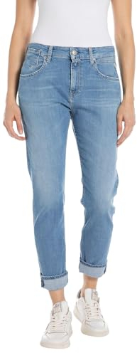 Replay Damen Jeans Marty Boyfit Bio, Light Blue 010-2 (Blau), 28W / 28L