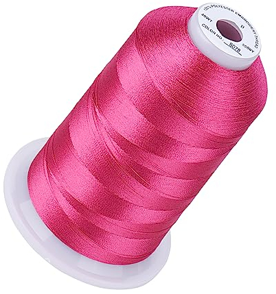 Simthread Stickgarn, 5000 m, 40 W, 100 % Polyester, über 170 lebendige Farben, CPSC-zertifiziert, Hochgeschwindigkeitsbewertung, kompatibel mit Brother, Singer, Janome und mehr, Passion Pink S078